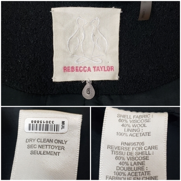 Rebecca Taylor Wool Ruffled Jacket - Picture 12 of 12